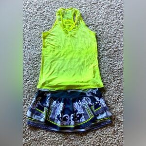 Lucky in Love skirt and luv protection sleeveless top
